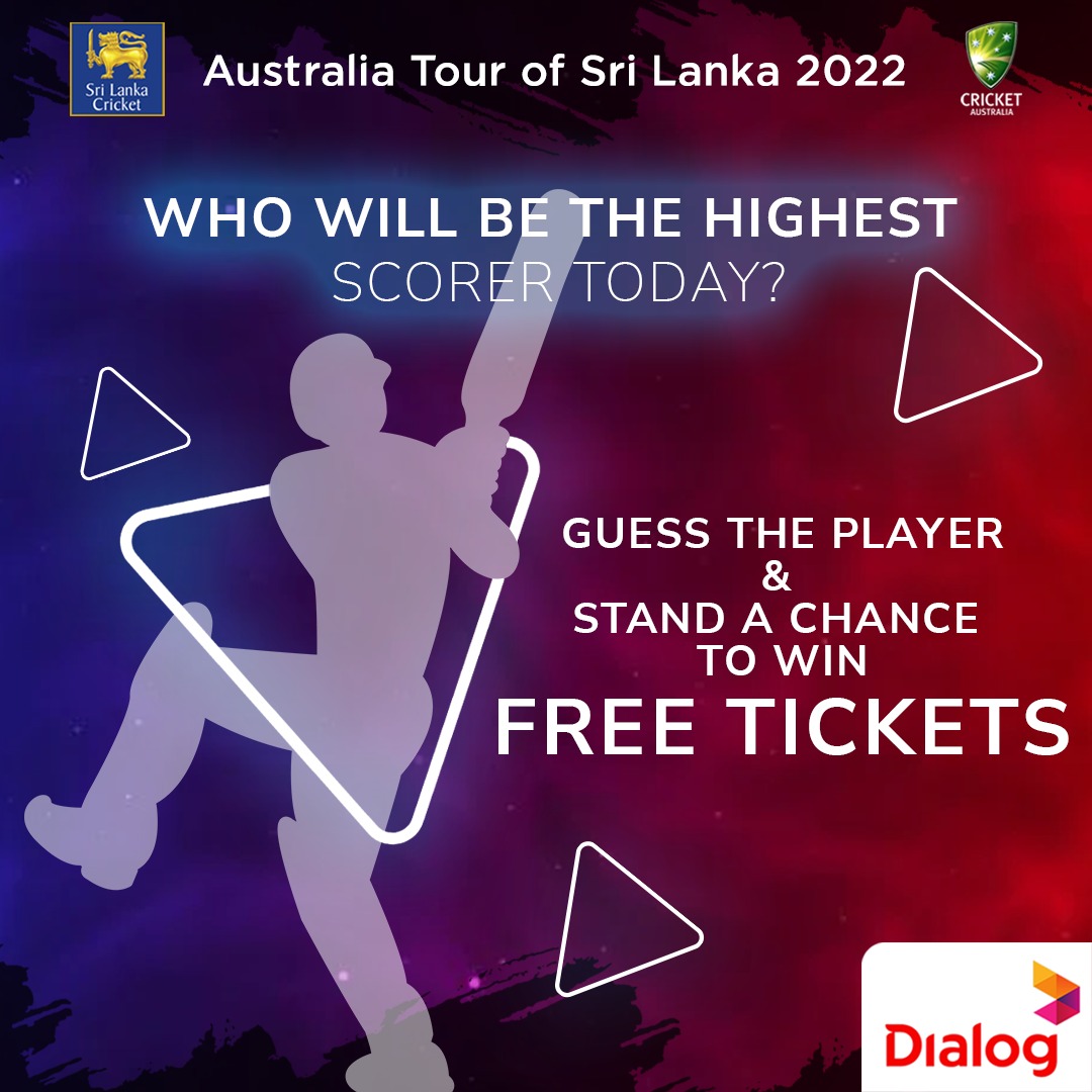 dialoglk's tweet photo. Here is a chance to win FREE tickets for the 3rd ODI against Australia 
Who will be the highest scorer today? Comment your prediction below before 2.30PM today and stand a chance to win! 

#SLvsAUS #ApeKollo https://t.co/i7aAqpwGUe