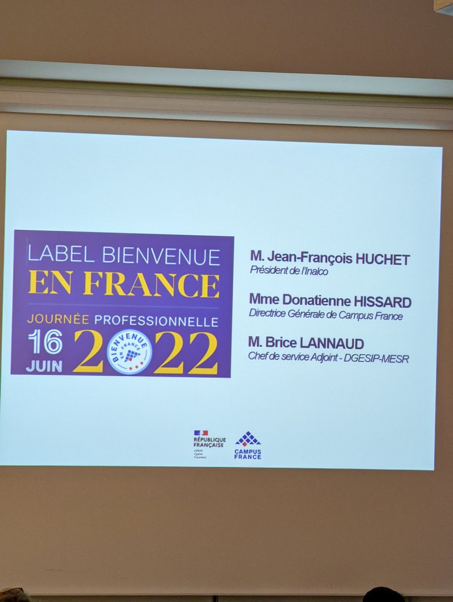 Très fier de participer à la journée  #LabelBienvenueEnFrance par <a href="/CampusFrance/">Campus France</a> en tant qu'expert du label et réunissant les #EESF labellisés comme <a href="/ESSCA_Ecole/">ESSCA</a>