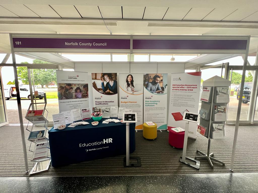 NorfolkSchools1's tweet photo. It's here! We're delighted to be at at The Eastern Education Show today! Come and talk to our education experts today on stand 181!
Ian Cooper, EducationHR
Sarah Goodacre, EducationHR
Aimee Akin-Serroyen, EducationHR
Graham Ginn, EducationFinance
@RevEvents #EES22 https://t.co/dkchiXV7AN