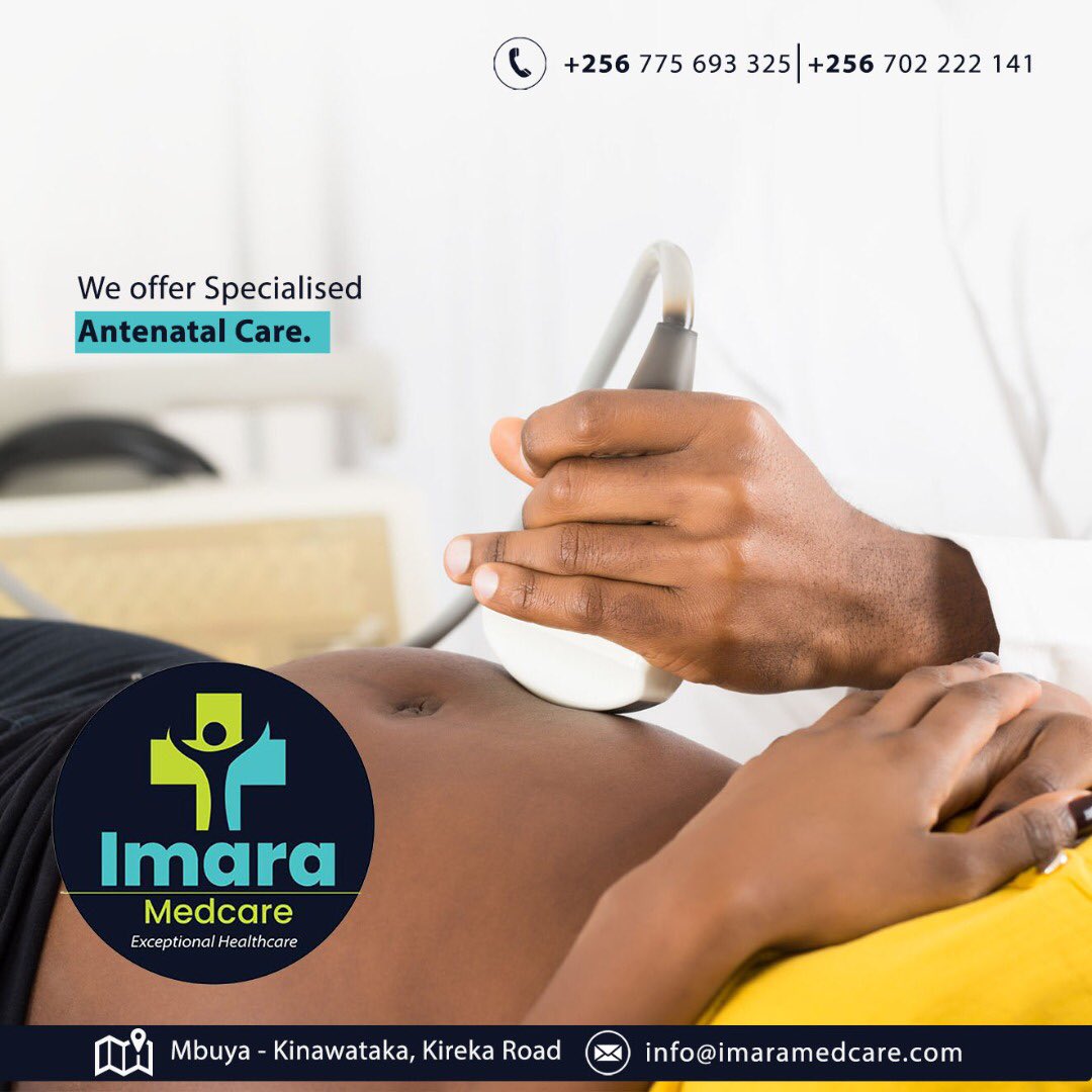 ImaraMedcare's tweet photo. We offer Specialized Antenatal Care!
Don’t sit back! We are here to take on your Antenatal Issues.
📍 Mbuya - Kinawataka, Kireka Road.
📞 +256 - 775 693 325/702 222 141
📧 info@imaramedcare.com
#IMARA #ExceptionalHealthcare #Healthcare #AntenatalCare #BabyBumpCare #BabyAlert https://t.co/k1zEtHVXdh