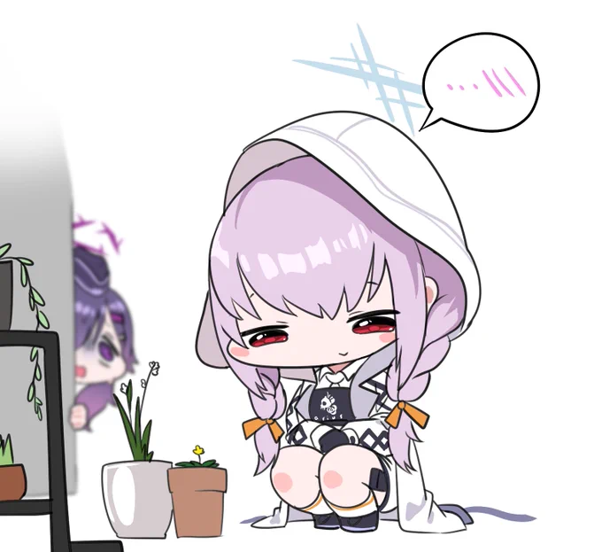 地味な花もきれいですね。#ブルーアーカイブ#ブルアカ 