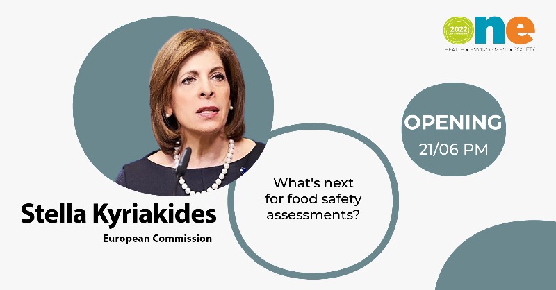 Food_EU's tweet photo. We need a🌍 #OneHealth approach for emerging diseases, including silent pandemics like #AMR

Join Commissioner @SKyriakidesEU at the opening address of the #OneEU2022 Conference!

#EUFarm2Fork #EUFoodSafety @EFSA_EU
