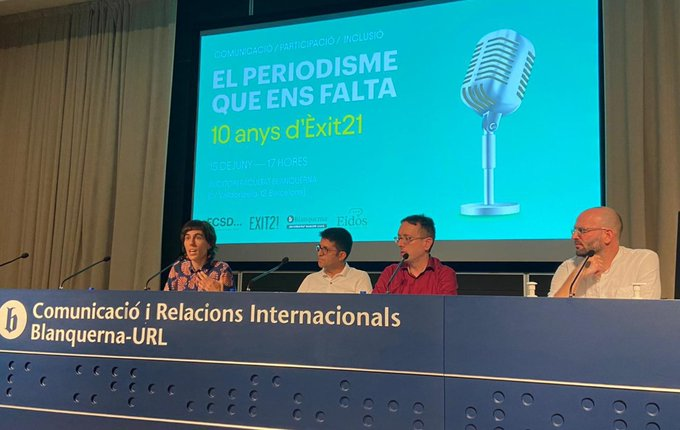 uramonllull's tweet photo. 🎙️ Mar Rosàs (#CàtedraETHOS): 

"Les persones amb discapacitat intel·lectual han de poder decidir com volen anomenar-se. Imposar-ho des de fora, per part de suposats experts, és una forma de paternalisme que, afortunadament, amb entitats com @diariExit21 va quedant enrere". https://t.co/yhBQxxSJz8