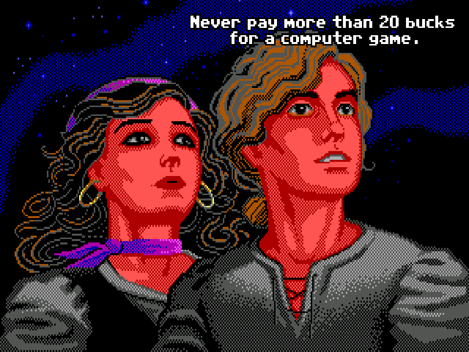 retro_dmt's tweet photo. ๐คฉThe Enhanced Graphics Adapter in all its splendour !
#EGA #SierraOnLine #SierraGames #colonelsbequest #SpaceQuest3 #MonkeyIsland #CodenameIceman #LucasArts #LucasFilmGames #PointAndClick #AdventureGame #AdventureGames #Retrogaming #RetroGames #RetroGamer #Gaming #DOSGaming https://t.co/Llk6pO5pZI
