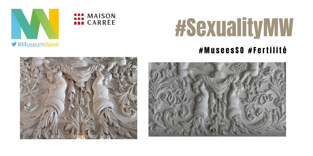 La corne d'abondance est souvent représentée comme symbole de richesse mais aussi de fertilité. Dans notre cas, les figures présentes sur la cheminée sont des créatures mi femmes-mi cornes, des matrices de la vie .. #Fertilité  #MuseesSO