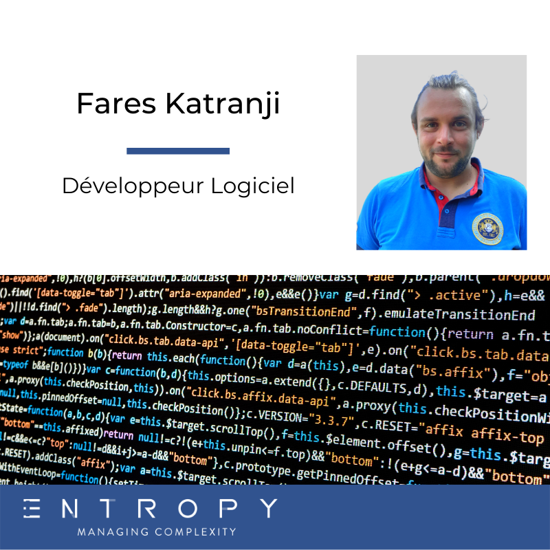 #EntropyNews l L'équipe s'agrandit ! Souhaitez la bienvenue à Fares, notre nouveau Développeur logiciel.

Diplômé de l'école <a href="/esiee_it/">ESIEE-IT</a> et après une expérience en alternance à l’Institut @VEDECOM, il a intégré l'équipe d'Entropy récemment !

#bienvenue #welcome #softwaredev