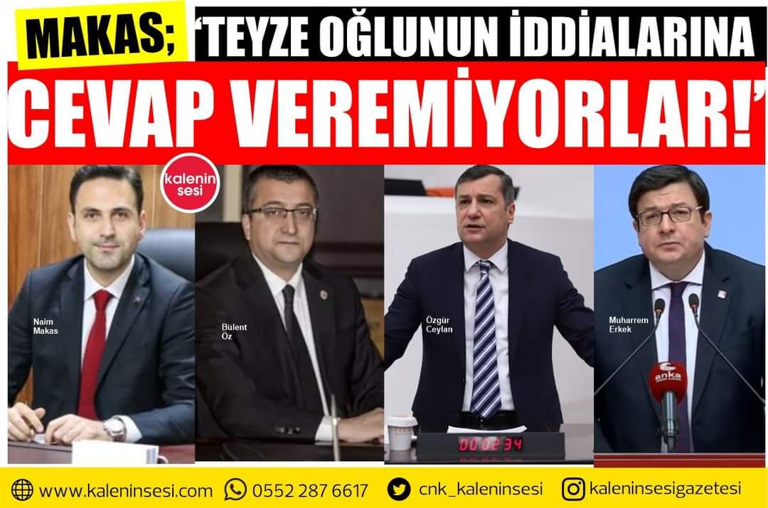 Çanakkale Ak Parti İl Başkanımız Sn <a href="/NaimMakas/">Naim Makas</a> : Teyze oğlunun iddialarına cevap veremiyorlar!
CHP her zaman ki gibi yine sesizliğe büründü galiba masa arkadaşlarının fikirlerini bekliyorlar 🤔