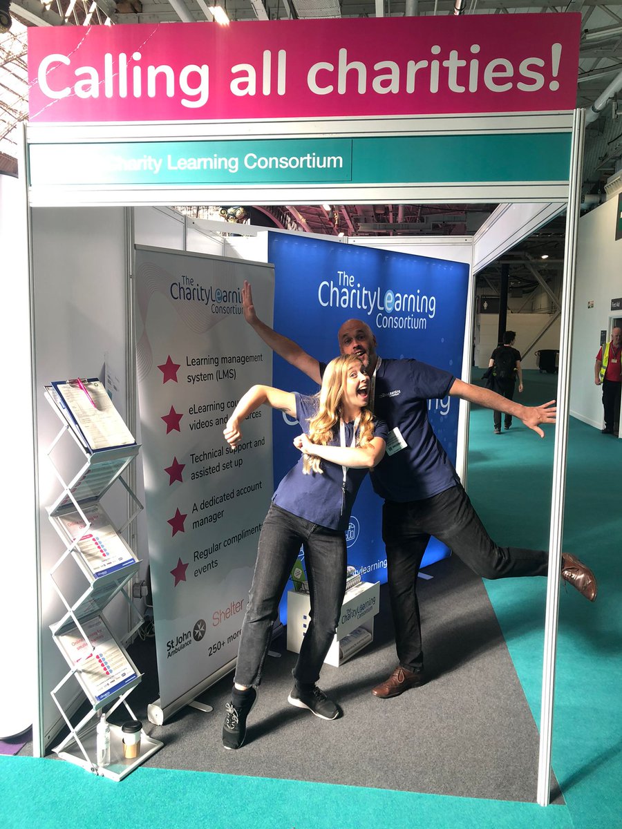 charitylearning's tweet photo. DAY 2 📢👋🏼

We are back at CIPD Festival of Work for the last and final day at Olympia London 🇬🇧

This is your last chance to come and see us! Our happy helpers are waiting to greet you with a smile 😃

#cipd #festivalofwork #london #event #charity https://t.co/FQwFenVUDO
