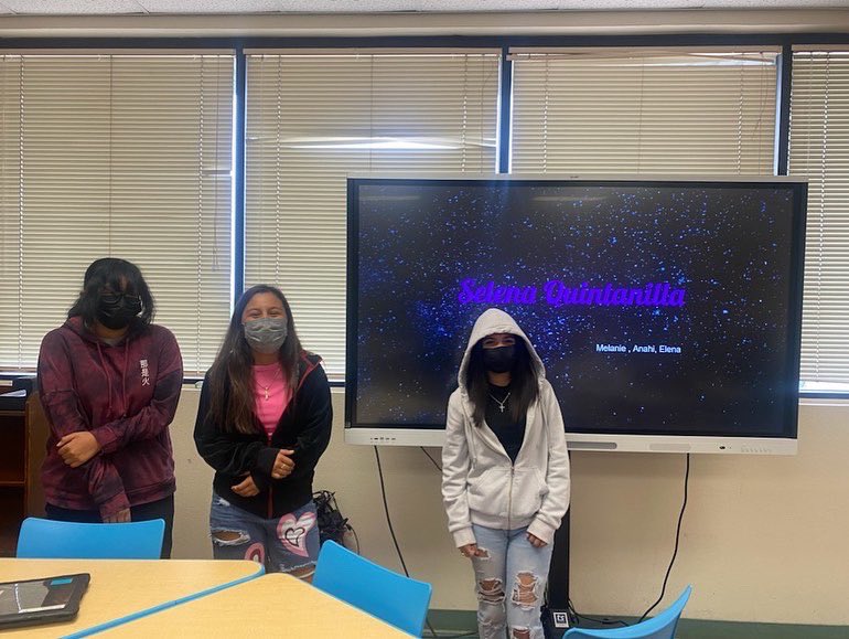 Christine Peréz (ella/she/her) (@lasirena73) on Twitter photo Sunmer scholars in Ms. Lopez’s Ethnic Studies class showcase their research on Latinx music artists during Poe’s SMART Camp. #knowledgeispower <a href="/PoeMiddle/">Poe Middle School - SAISD</a> Sunmer scholars in Ms. Lopez’s Ethnic Studies class showcase their research on Latinx music artists during Poe’s SMART Camp. #knowledgeispower <a href="/PoeMiddle/">Poe Middle School - SAISD</a>