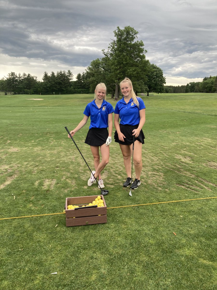HHSGirlsGolf2's tweet photo. Congrats to these two Lady Raiders finishing there senior year at the state tournament at Bunker Hills#outstanding😃🏌️‍♀️⛳️! https://t.co/gapuEUYtgA