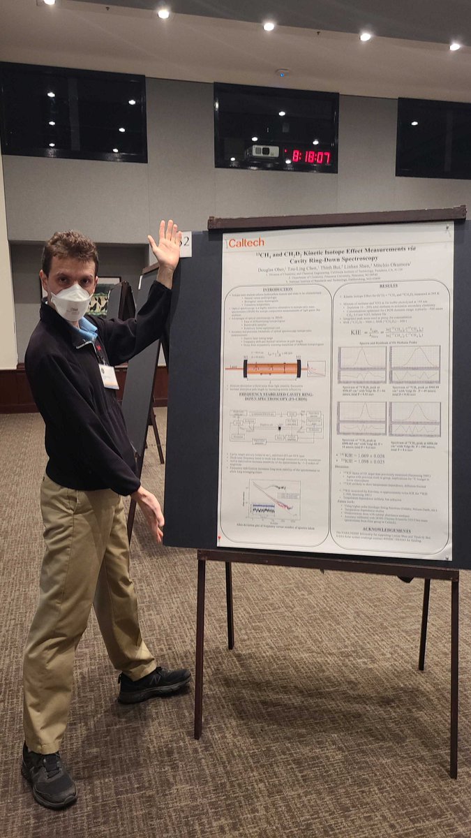 Today we attended the Informal Gathering on Atmospheric Science and Photochemistry (IGASP) at UC Irvine, where Doug and Hannah did a great job presenting posters on their projects. 

Fun fact: Mitchio came up with the symposium name but doesn't remember it...