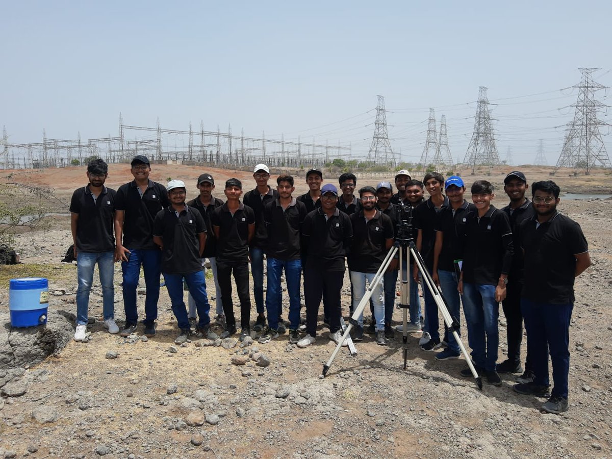 DarshanUniv's tweet photo. #Civil #Engineering 4th-semester students had performed the #tacheometry #survey work near Vijaynagar village as a part of their #academic work &amp; learn the aspects of #fieldwork in tacheometry and also learn to prepare the #contour #map

#DarshanUniv #skilldevelopment https://t.co/EzMRqkUfj5
