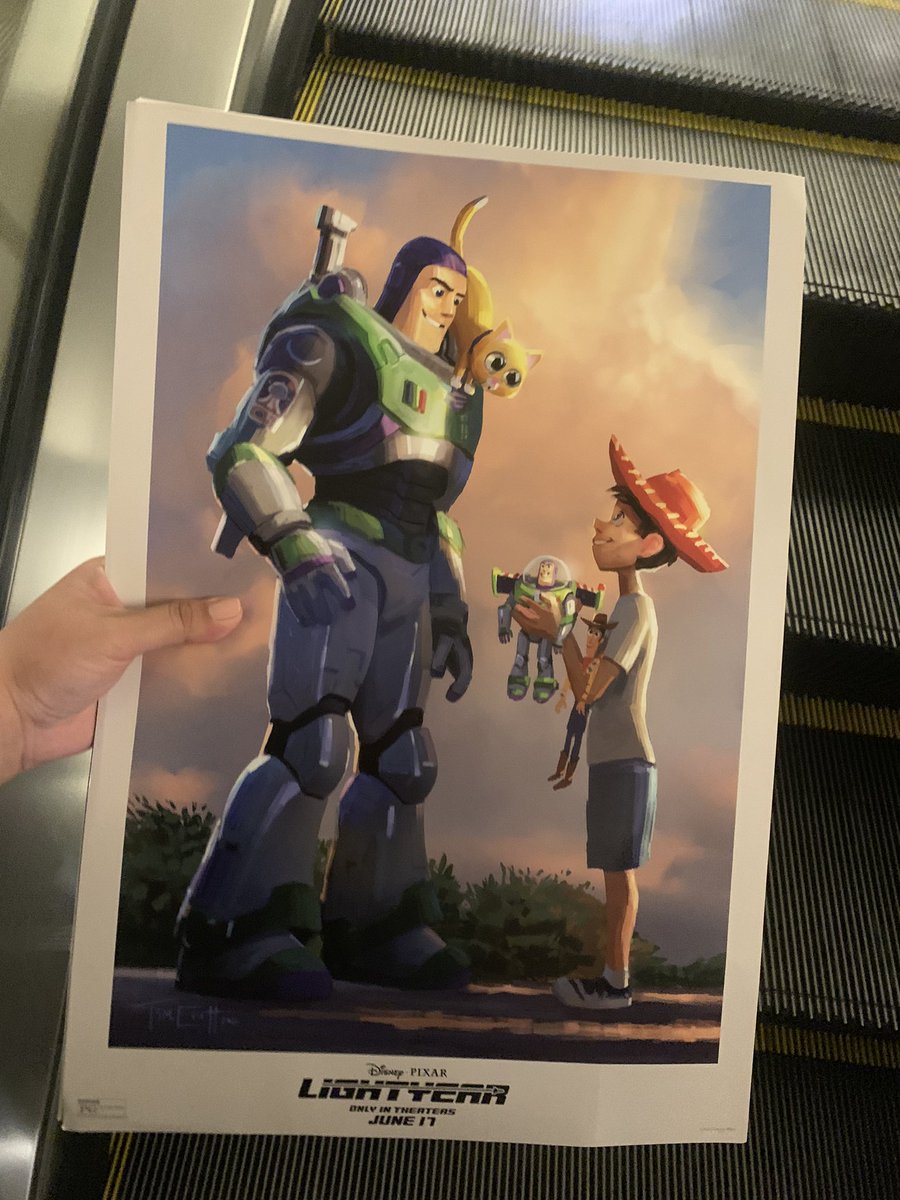 spideyisgroot's tweet photo. #Lightyear was such a fantastic movie 💕💕💕 thank you @AMCTheatres for the free poster and the one I won for answering the trivia question first 😭 #TheAndyExperience https://t.co/9VR49L8KJq