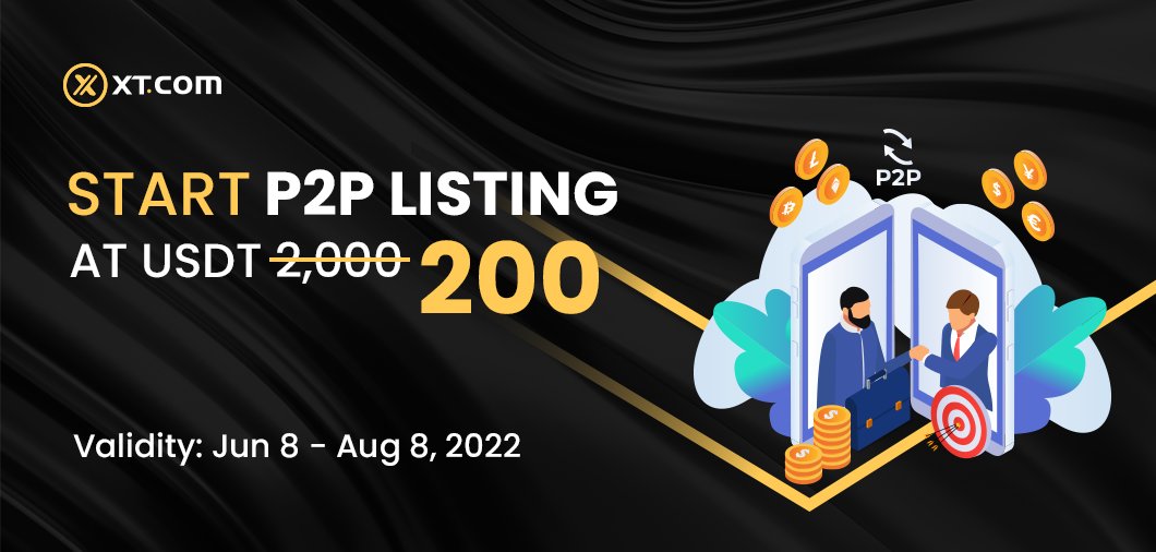 XTexchange_SEA's tweet photo. 🔥LAUNCH ANNOUNCEMENT

P2P Trading is now available at https://t.co/Q7nzDvlFri. Apply to be a merchant now at only 200 USDT!

Don't miss out. 

⏰ Jun 8 - Aug 8, 2022
🚀Learn More: https://t.co/u12GybyQUy

#XTexchange #cryptotrading #crypto https://t.co/0dEvHZZcv3