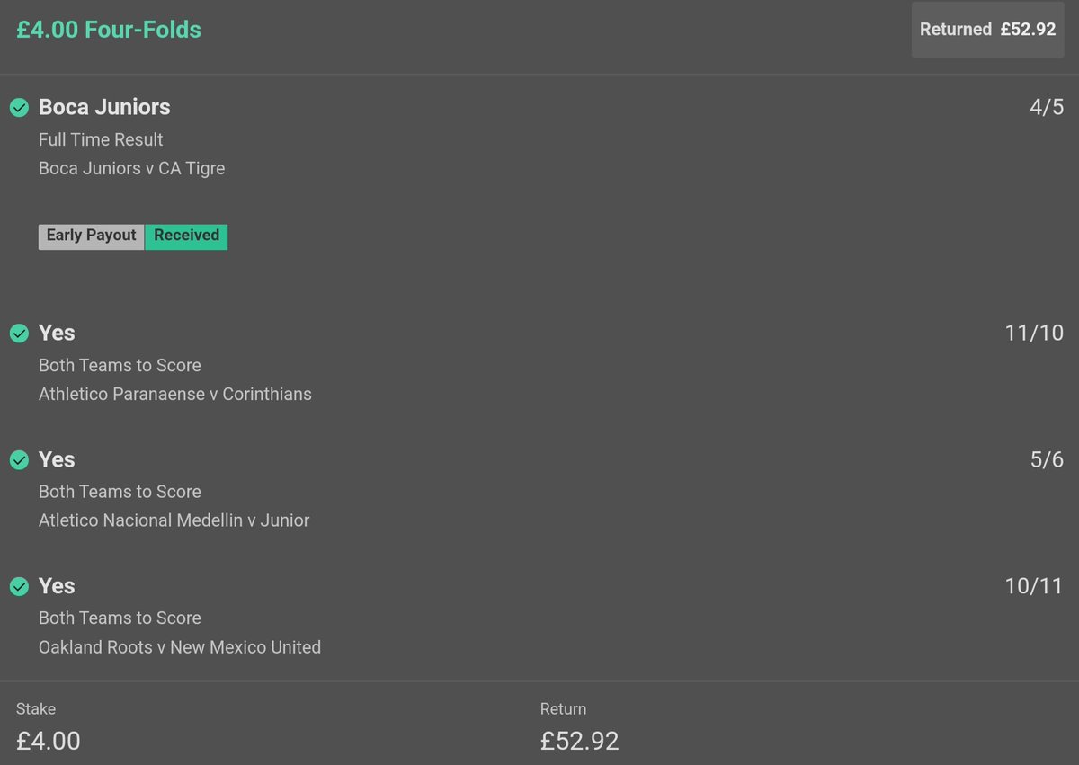 winner overnight 🙌