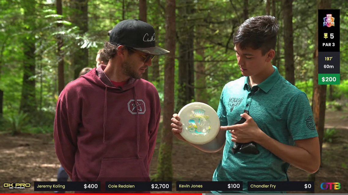Cole hitting the ace on Gk Skins with the Wild Discs x North Par collab Sea Otter is everything. Only 50 ever made and he hits an ace with it. 🤯