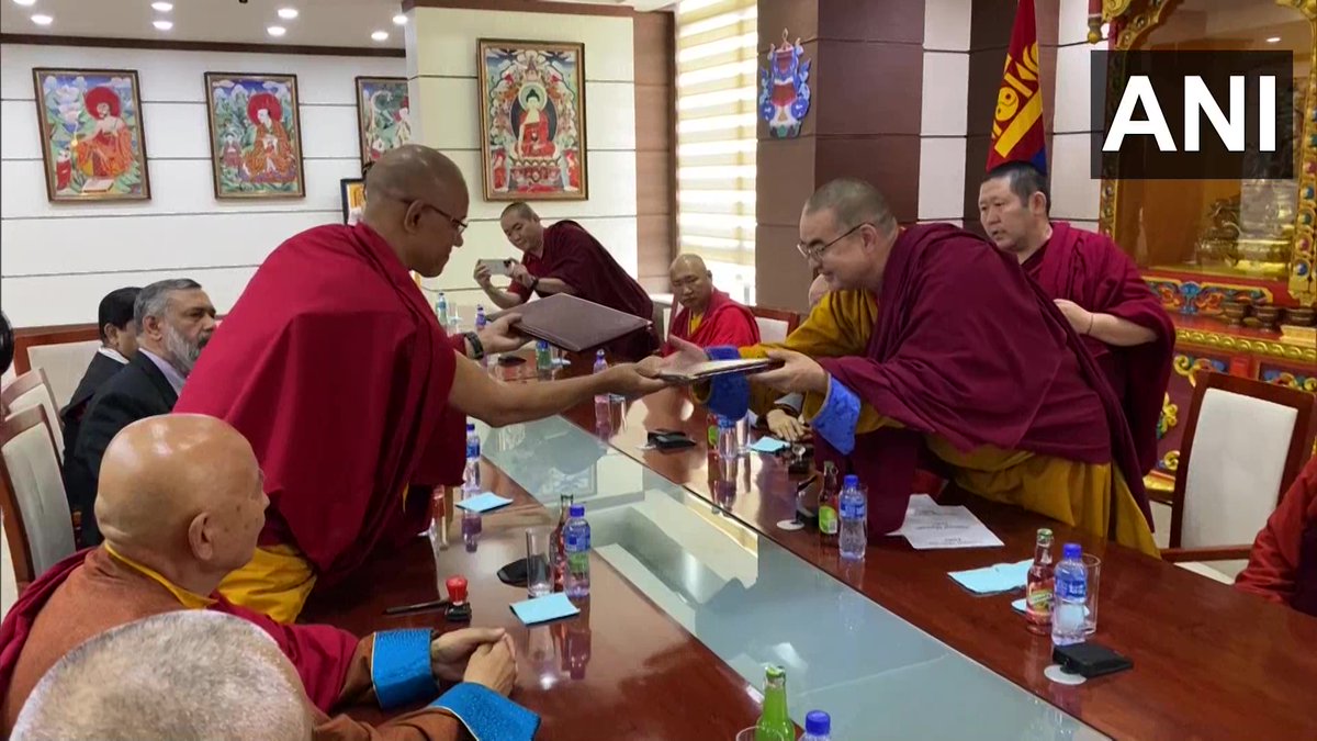 Mongolia: An MoU signed b/w International Buddhist Confederation (IBC) & Ganden ... - Kannada News
