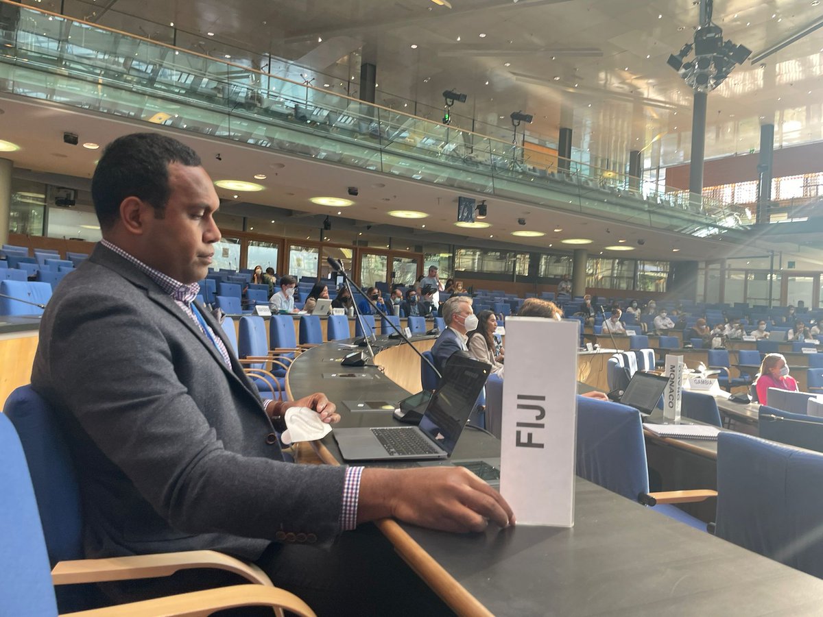 AOSISFellowship's tweet photo. "#SIDS are often the source of ocean-climate solutions, that can serve as models for the rest of the world, but this requires acceleration, and scaling up." - #AOSISFellow @FiliTui from #Fiji delivers statement at the #OceanClimateDialogue on behalf of @AOSISChair
@MiTE_IT https://t.co/PwvFsG6iF5