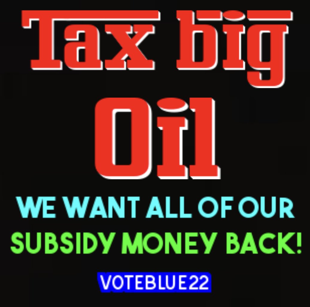 @BernieSanders #TAXBIGOIL
We want our money back!