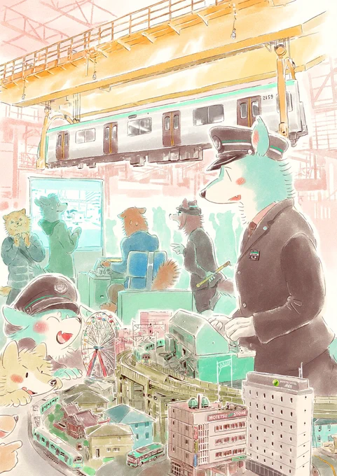 マンガばかりですね
#オオカミが電車を運転するだけのマンガ
#2022年自分が選ぶ今年上半期の4枚 