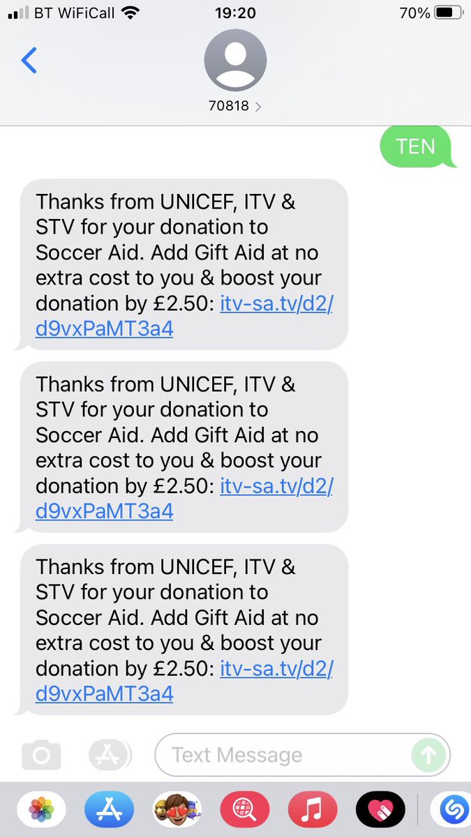 jargs72's tweet photo. @gras_1964 Well I text £10 and they have taken it 3 times!! I’ve called and was told someone would call back within 2 days…..nothing 🙁 https://t.co/TjO5BSaCgA