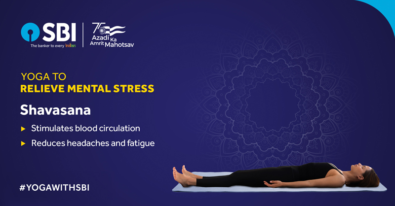 TheOfficialSBI's tweet photo. @m_mathur6773 Welcome to #YogaWithSBI 😇🙏🏼

Our Virtual Yog Shala has chosen the most suitable Asanas for you. Scroll through &amp; add these to your daily routine to relieve stress.