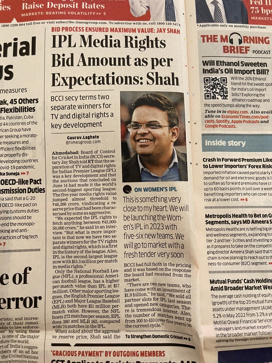 gautamhimanshu's tweet photo. Super strategy by Viacom 18-RIL to push Disney Star for higher bids for TV rights! made the fight easier for Digital rights, simple logic, digital will still grow 20-25% every year and kind of the value that advertiser drives out of digital, can’t be matched by TV #IPLMediaRights https://t.co/A4nCseVE1u