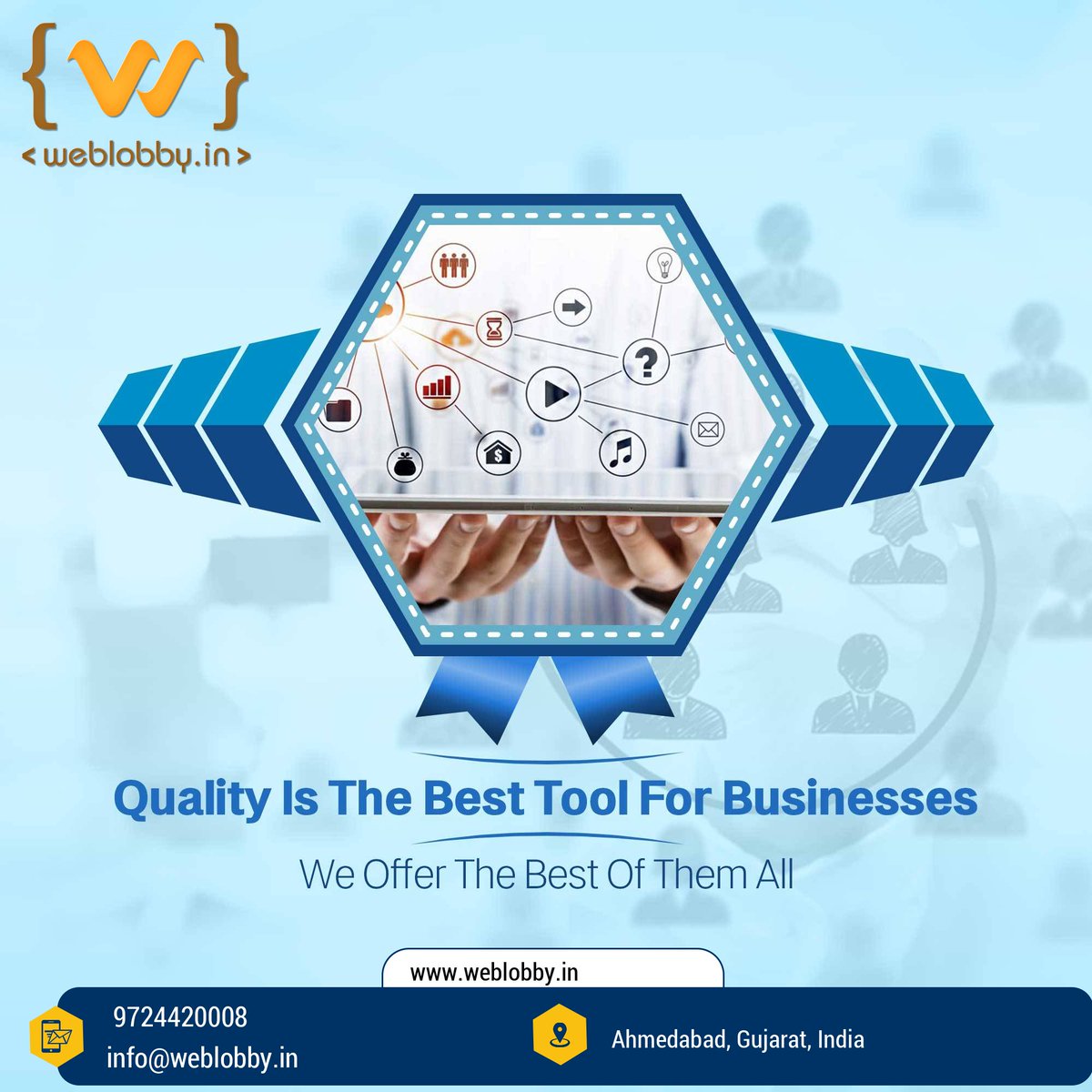 Jatin_121291's tweet photo. Quality is the best tool for businesses.

Call us: +91-9724420008
Mail us: info@weblobby.in
Visit on: https://t.co/s1GhBPBrz5

#wordpress #websitedevelopment #webdesign #webdesigning #seo #digitalmarketing #socialmediamarketing #weblobby #weblobbysolution https://t.co/iEDLuoysEF