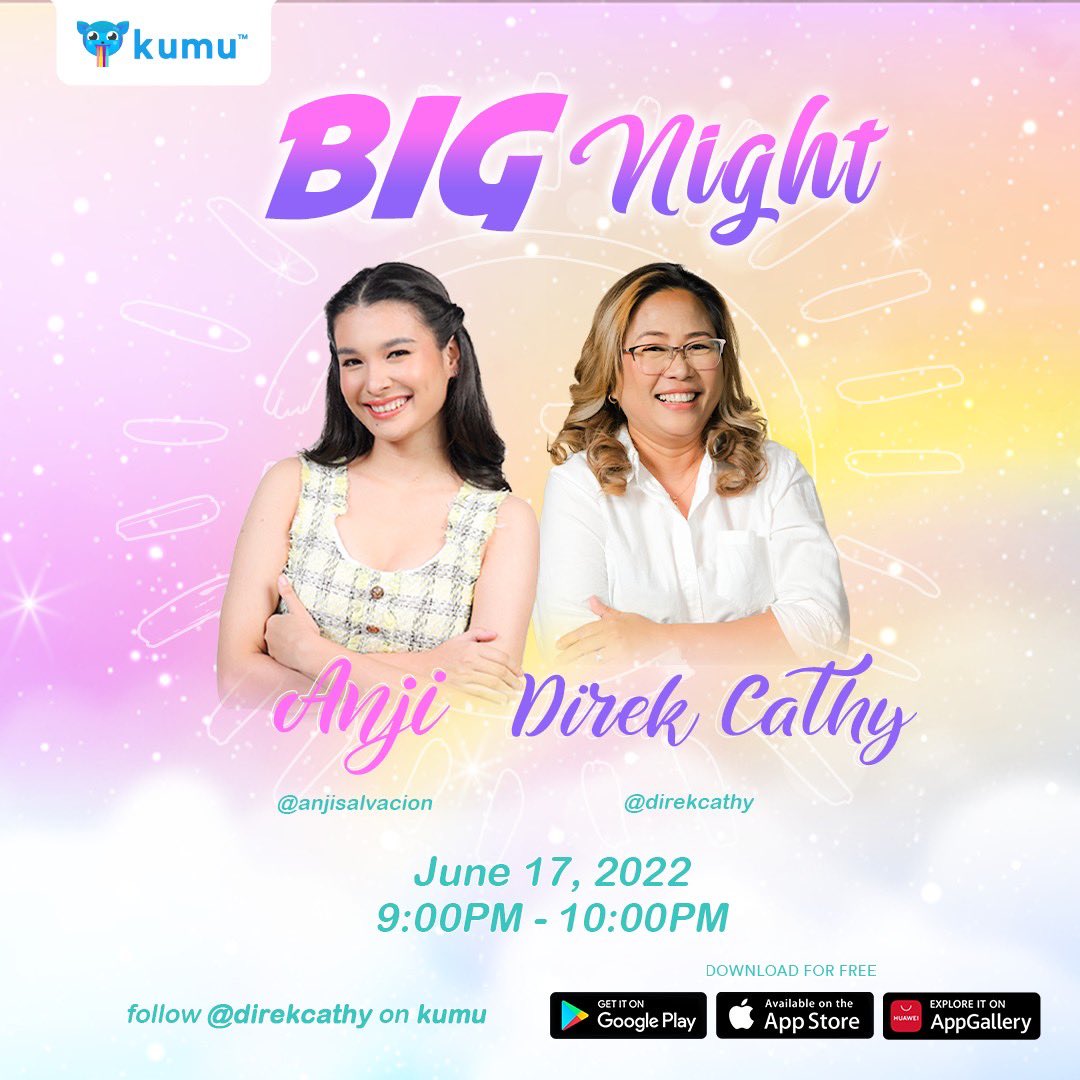 anjisalvacion's tweet photo. it’s an honor na maka twinning si direk Cathy dito sa poster 🥺💗 So excited for tomorrow’s live 💗✨ https://t.co/CjKsV0qqgM