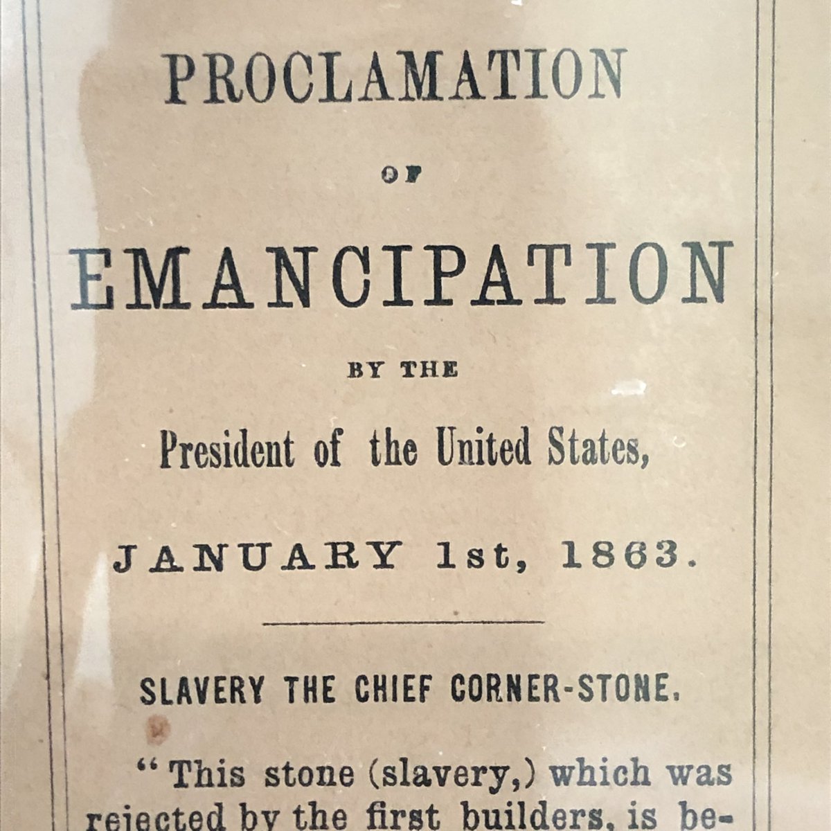PamSu's tweet photo. Thank you @SutroLibrary for acquiring this incredibly important piece of history, and making it publicly available to view! Pocket-size document from 1863, only 10 in existence. #SFSU #CAStateLibrary #juneteenth2022 https://t.co/R8RxYxPhoQ
