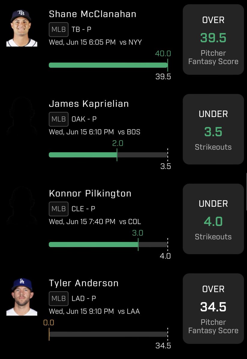 MellyProps's tweet photo. And more Green Beans🧪

#PrizePicks #PrizePicksMLB #DFS #PlayerProps #GamblingTwitter https://t.co/057HYC7oLn