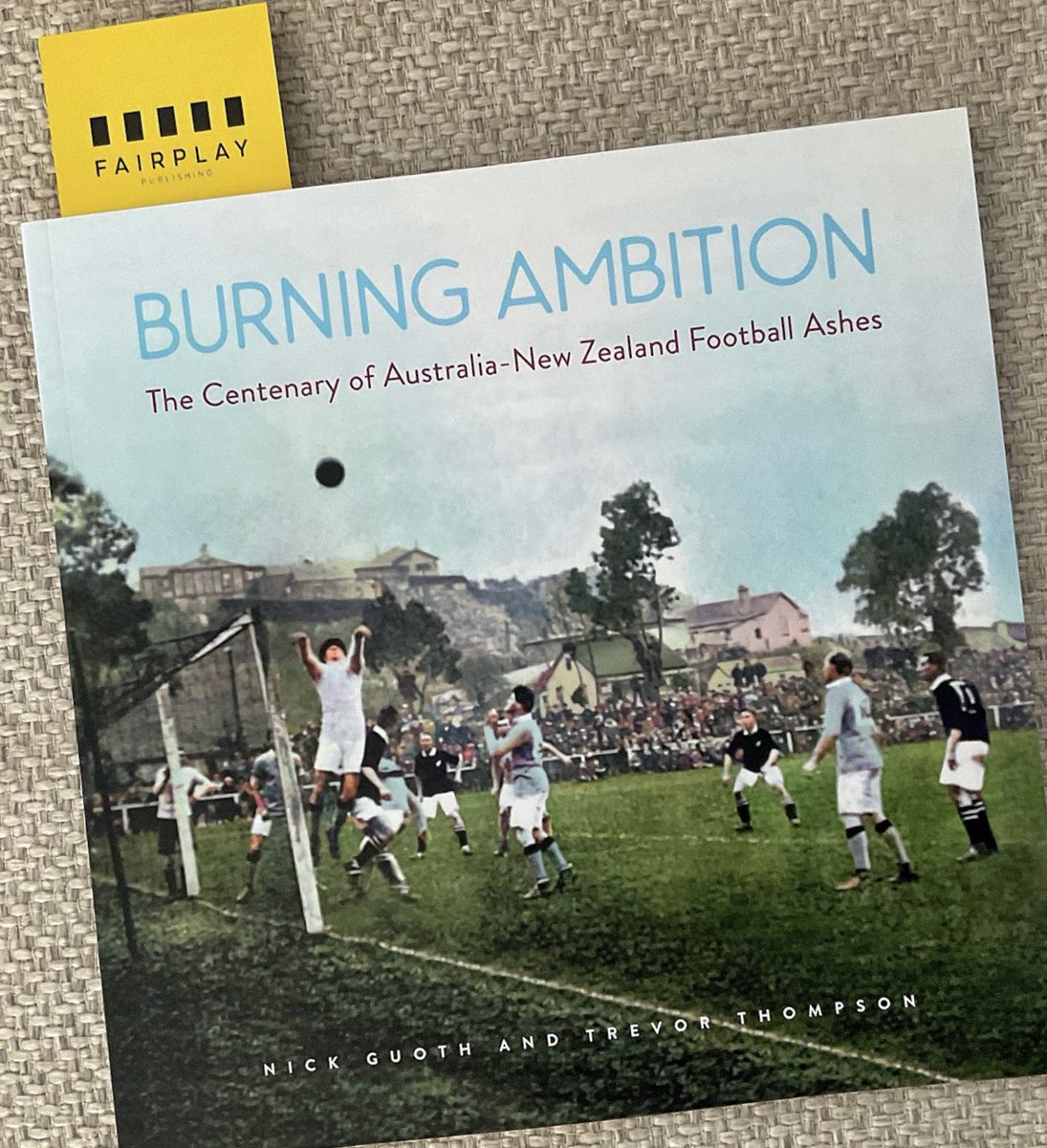 rawprawn25's tweet photo. Thursday arvo shoutout to the @fairplaybooks Legend @bonitamersiades and co authors @nguoth and @trevortho 

Hoping tonight’s #BurningAmbition Melbourne Book Launch is an absolute #freekicking #cracka

#SuperRead #LoveIt

#ReallyGoodFootballBook

#Socceroos100

#ThereInSpirit https://t.co/o153D7nOCb