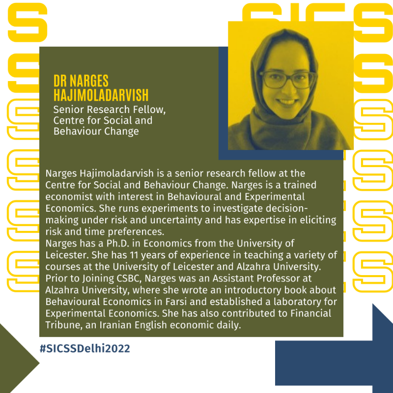 csbcashoka's tweet photo. Learn more about the researchers who are part of the faculty on day 4 of the #SICSSDelhi2022, co-hosted by CSBC and @CSIR_CSIO. Watch this space for more!

@MamidiPavanH @shamarbar @ShagataMukherji @Dar_wish @soramame0518 @Rishemjit