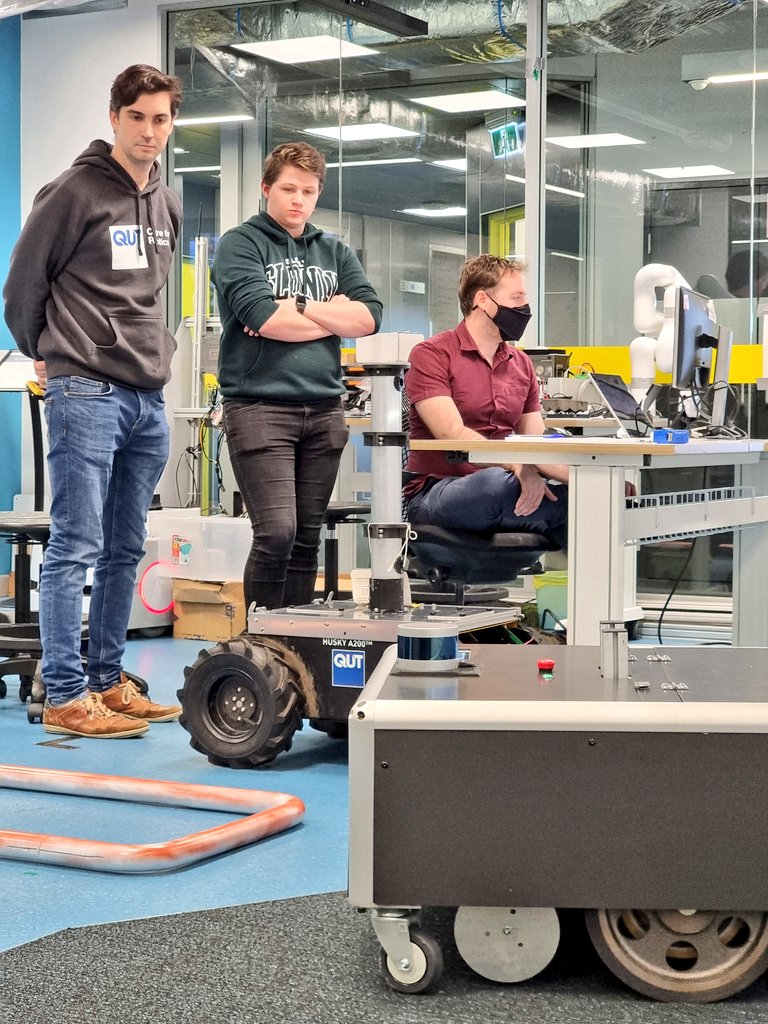 Michael Milford, FTSE π€πππ§ ππ£οΈ (@maththrills) on Twitter photo A watched #robot never does quite what it's meant to do? #Donuts
Some of the <a href="/QUTRobotics/">QUTRobotics</a> agricultural robotics team debugging their tomato pollination robot <a href="/ChrisLehnert/">Chris Lehnert</a> A watched #robot never does quite what it's meant to do? #Donuts
Some of the <a href="/QUTRobotics/">QUTRobotics</a> agricultural robotics team debugging their tomato pollination robot <a href="/ChrisLehnert/">Chris Lehnert</a>
