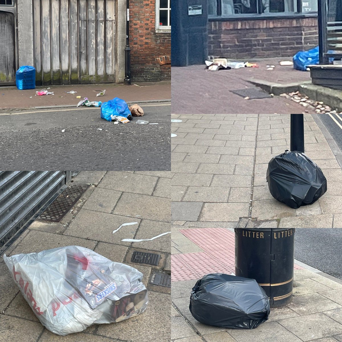 bobajobtaylor's tweet image. Early morning stroll to the station for the first train of the day, unfortunately similar every day. #EastGrinstead rubbish bags attacked by foxes, surely some of the bags need to be treated as flytipping @egcouncil