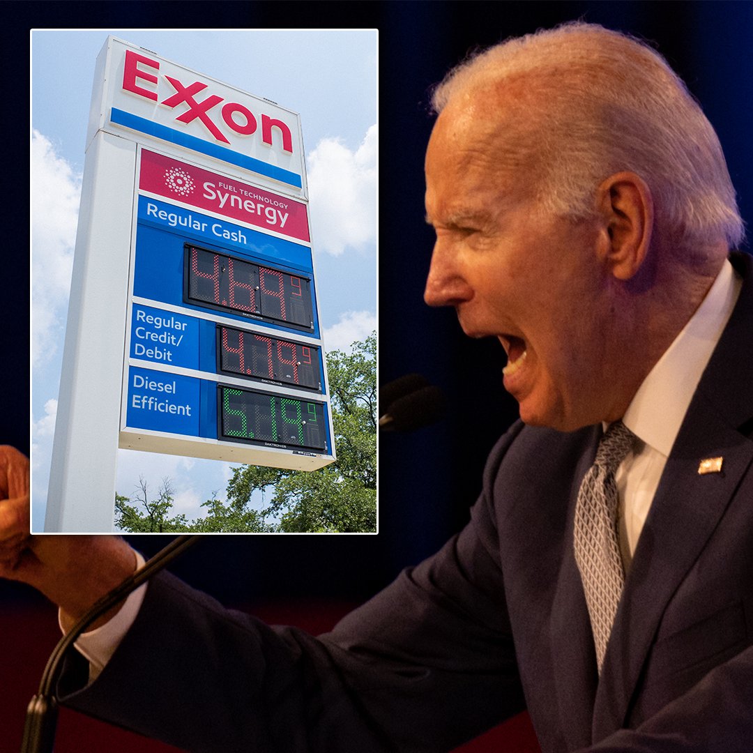 NEWSMAX's tweet image. ExxonMobil fires back at President Biden: 'support U.S. resource development' bit.ly/3O0Aojm