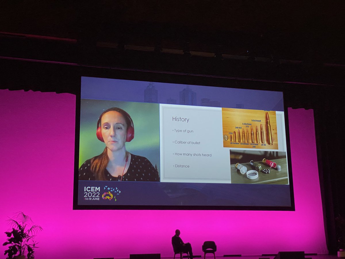 laurensharp_au's tweet photo. #ICEM22 Whitney Bryant provided a fantastic overview of gunshot injuries for those of us who rarely see them. 
- gunshot hx taking
- “be fast and be decisive” in caring for GSW
- “platinum 10 minutes” to get pt out of trauma bay
- “trauma is a naked disease” - need full body exam https://t.co/ENARw6iwNF