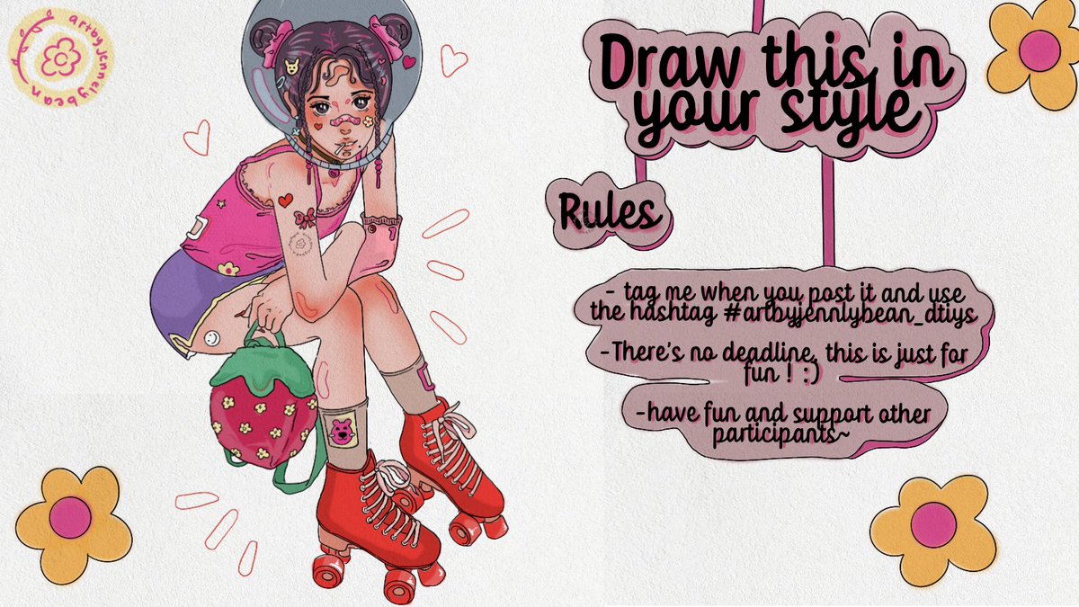 It’s here !! My first DTIYS (in twt) 💕🫶🏼✨

🎀 Thank you for 1k !! Your support means a lot ~ 

Additional note: 
-feel free to change anything as long as she is recognizable !! <33 
—— 
Rts and likes are much appreciated 🌸💕🎀 Have a happy day everyone !! 

#dtiys #procreate