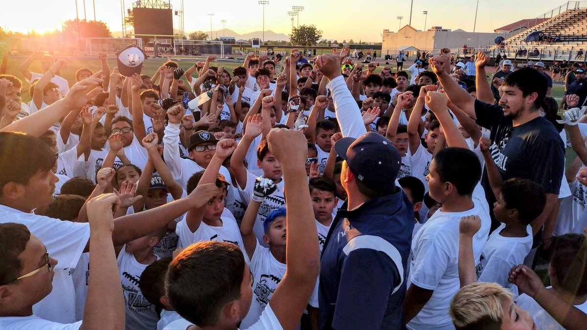Our 19th Annual FREE fundamentals football camp was a success!  A shout out to all the parents for signing up their kids and making it happen! A special thank you to <a href="/Airmontez12/">Steven Montez</a> for coming out and working with our campers! Great day at Conquest stadium! OFOD! <a href="/ContrerasDVOFOD/">Rudy Contreras</a>