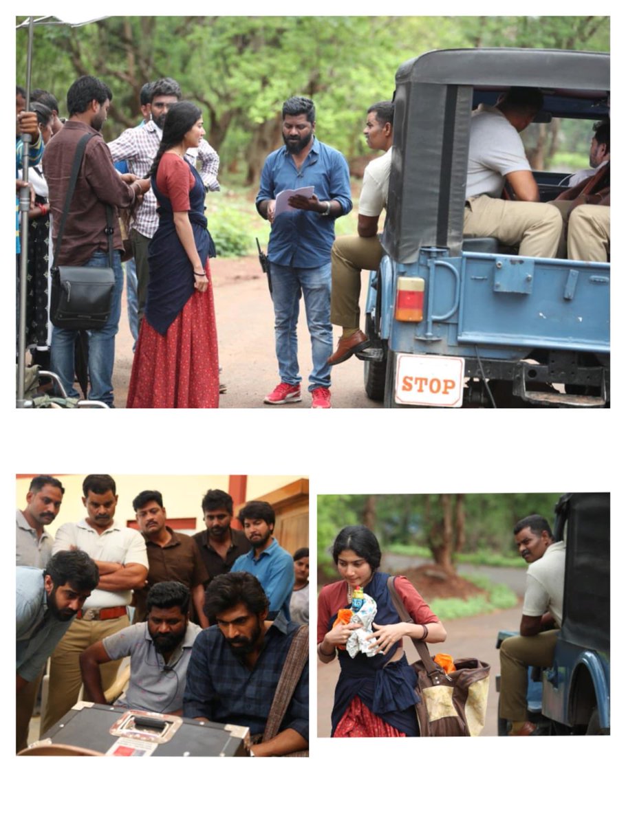 “VirataParvam” is releasing on 17th June & do watch in Theatres 🙏
Pictures are during work mode & 
bless the entire team which made such a wonderful film 😊

#VenuUdugula
#SureshBobbili
#saipallaviofficial 
#RanaDaggubati 
⁦@dancinemaniac⁩
#stefanrichter @sudhakarcherekuk5