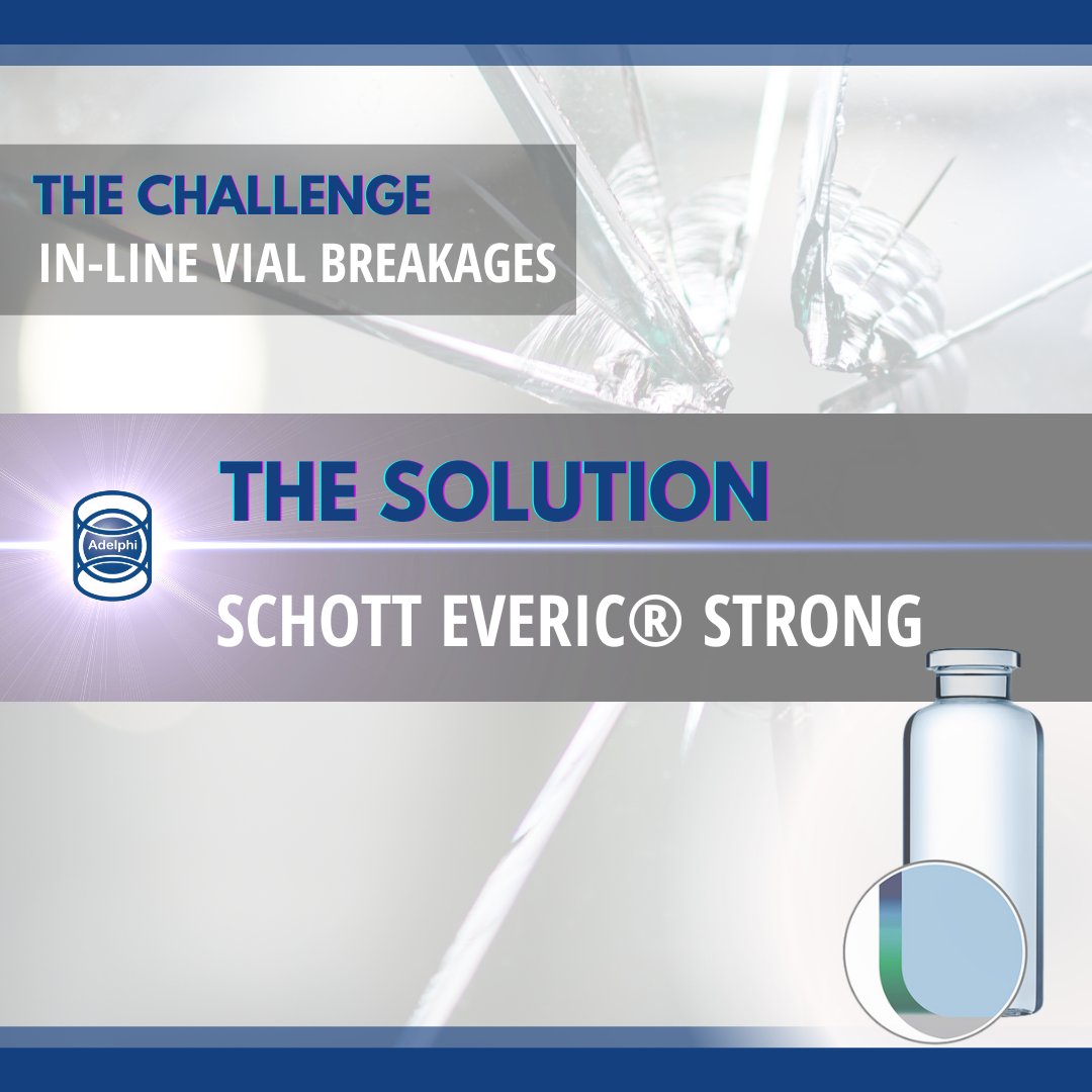 AdelphiHP's tweet image. EVERIC® strong delivers unsurpassed strength in an ISO standard vial, reducing breakages during the fill and finish process and transportation.  Learn more:  loom.ly/CfTfyDU