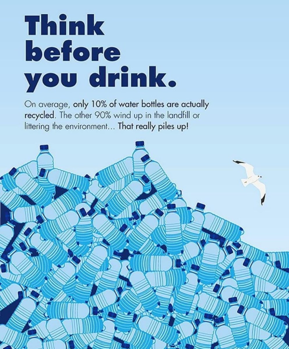 ubreathe_in's tweet photo. Landfills are overflowing with more than 2 million tons of discarded water bottles. It can take as long as 450 years to decompose .Start thinking before throwing.

#Recycle #reuse #AvoidThem #Sustainable 
credits- https://t.co/NMgHZs9gqw.friendly https://t.co/UJM9QFxl4j