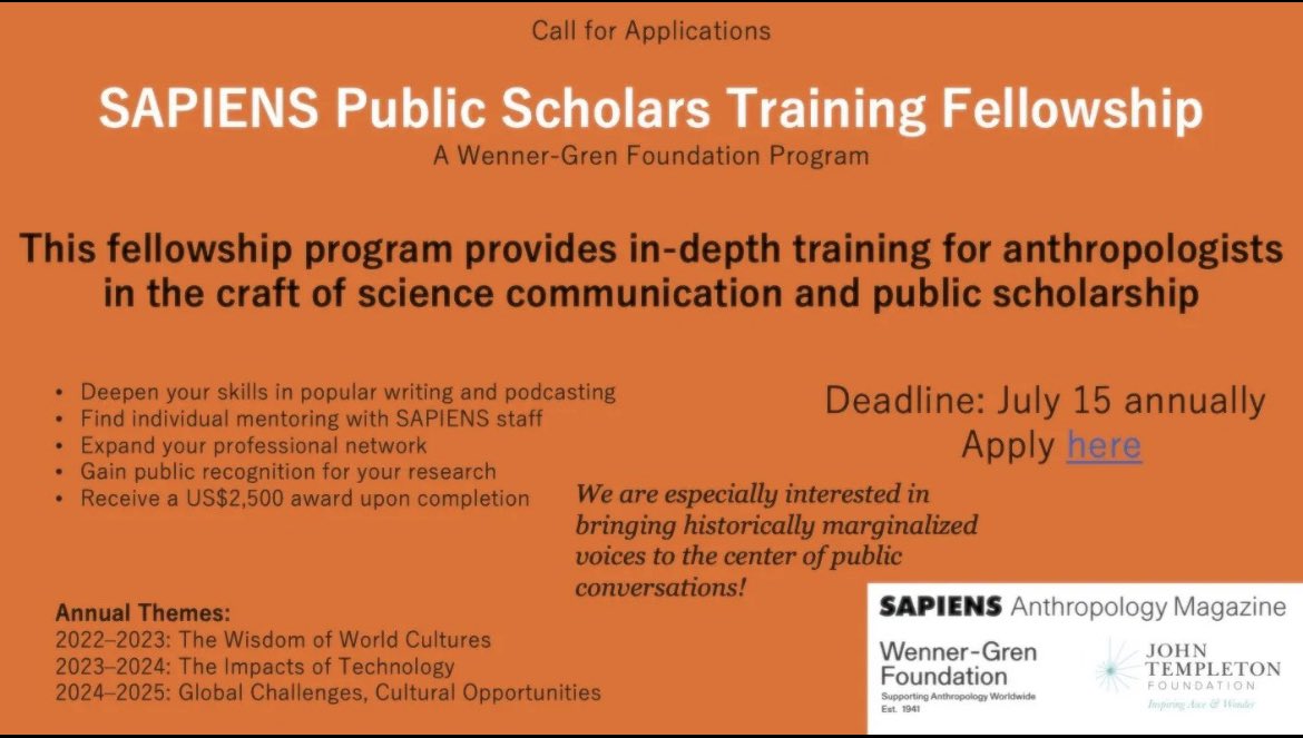 Urithi Wetu (@urithiwetutz) on Twitter photo Are you interested in communicating your research to a wider public? If your answer is yes, then, make use of this opportunity by <a href="/WennerGrenOrg/">Wenner-Gren Foundation</a> . <a href="/chemical_tz/">chemical_tz</a> <a href="/MunisiNeema/">Neema Munisi</a> <a href="/HolyRobinson_92/">Sinyati Robinson Mark</a> <a href="/MsChiku1/">Ms. Chiku</a> <a href="/MizaAlex1/">Miza Alex</a> <a href="/JavernTenga/">Javern Sabas</a> <a href="/IchumbakiE/">Elgidius Ichumbaki, Ph.D.</a> <a href="/Archaeo_UDSM/">Archaeology</a> <a href="/ASAPA_Archaeo/">ASAPA</a> <a href="/PanAf_1947/">PanAfrican Archaeological Association</a> Are you interested in communicating your research to a wider public? If your answer is yes, then, make use of this opportunity by <a href="/WennerGrenOrg/">Wenner-Gren Foundation</a> . <a href="/chemical_tz/">chemical_tz</a> <a href="/MunisiNeema/">Neema Munisi</a> <a href="/HolyRobinson_92/">Sinyati Robinson Mark</a> <a href="/MsChiku1/">Ms. Chiku</a> <a href="/MizaAlex1/">Miza Alex</a> <a href="/JavernTenga/">Javern Sabas</a> <a href="/IchumbakiE/">Elgidius Ichumbaki, Ph.D.</a> <a href="/Archaeo_UDSM/">Archaeology</a> <a href="/ASAPA_Archaeo/">ASAPA</a> <a href="/PanAf_1947/">PanAfrican Archaeological Association</a>