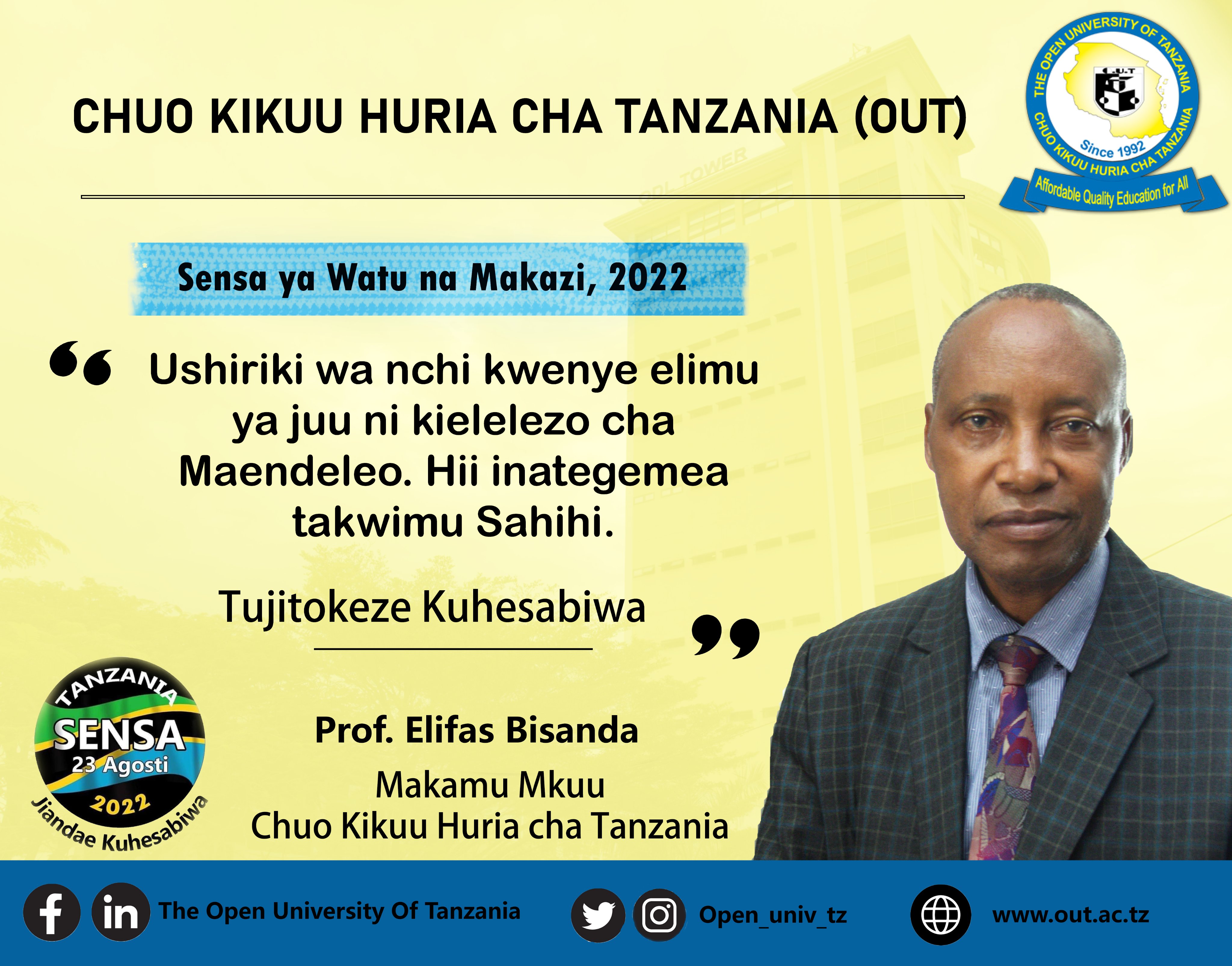 The Open University of Tanzania (OUT) (@Open_univ_tz) / Twitter