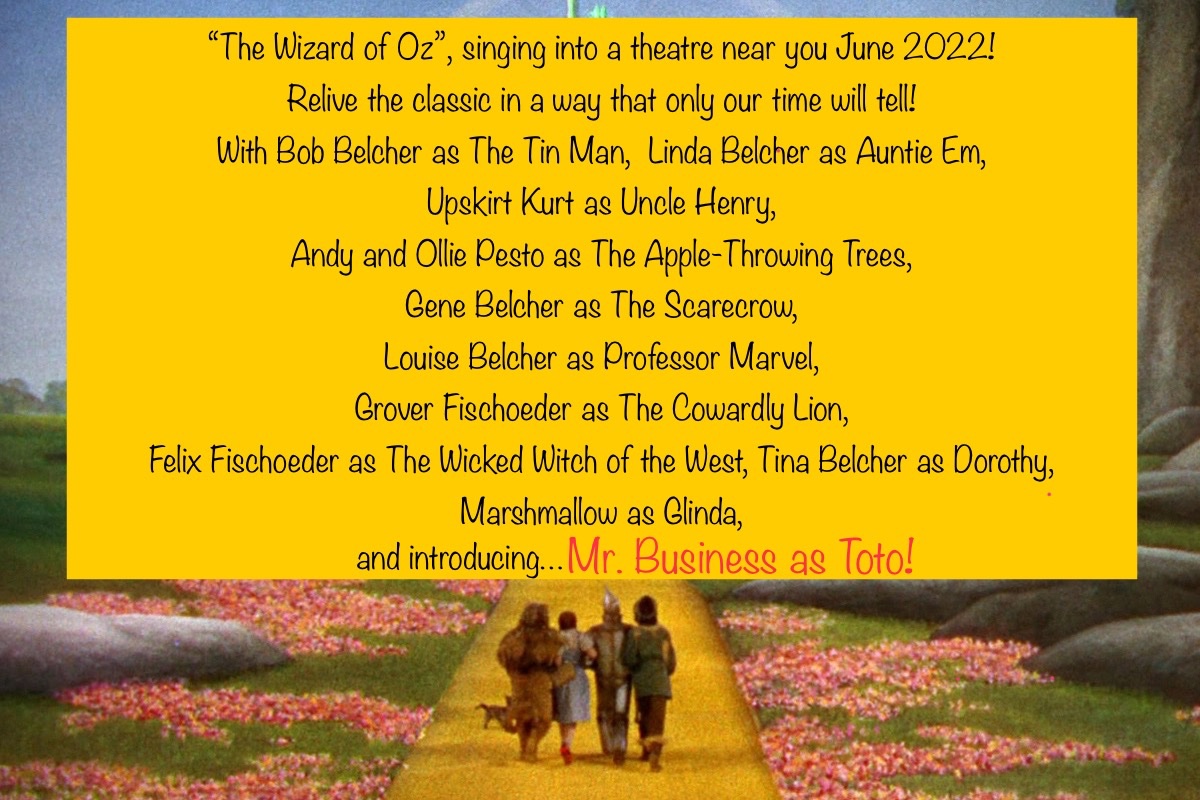 thinksoftheatre's tweet photo. @lorenbouchard My dream “Bob’s Burgers” “Wizard of Oz” casting 😊 https://t.co/rRnEJbSqaX