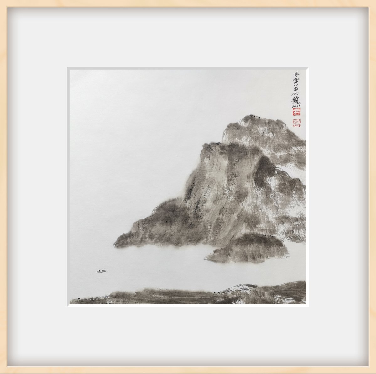 山河辽阔
扁舟独行