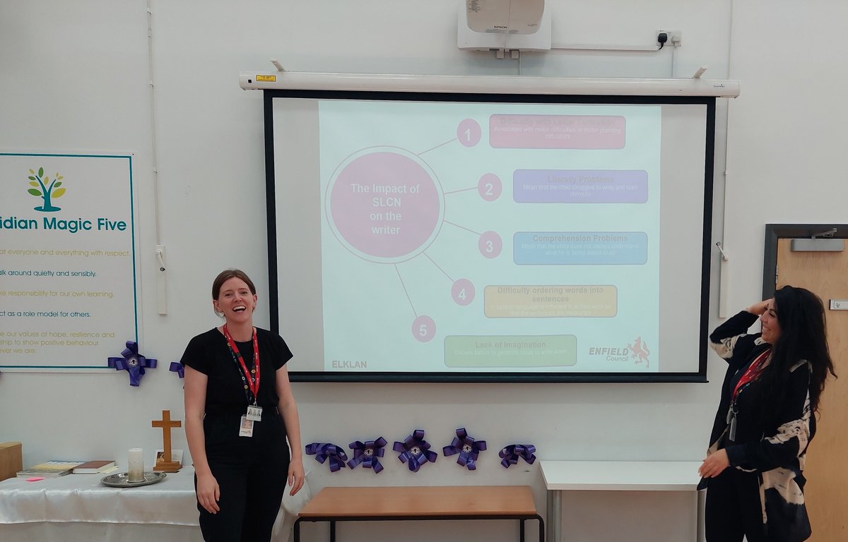 EmmaNormanOT's tweet photo. Fantastic to work with the staff at Meridian Angel Primary School, to share information and strategies relating to Early writing and Handwriting skills. @AlgulJenkins @EnfieldCASS https://t.co/tGVCLQnJvY