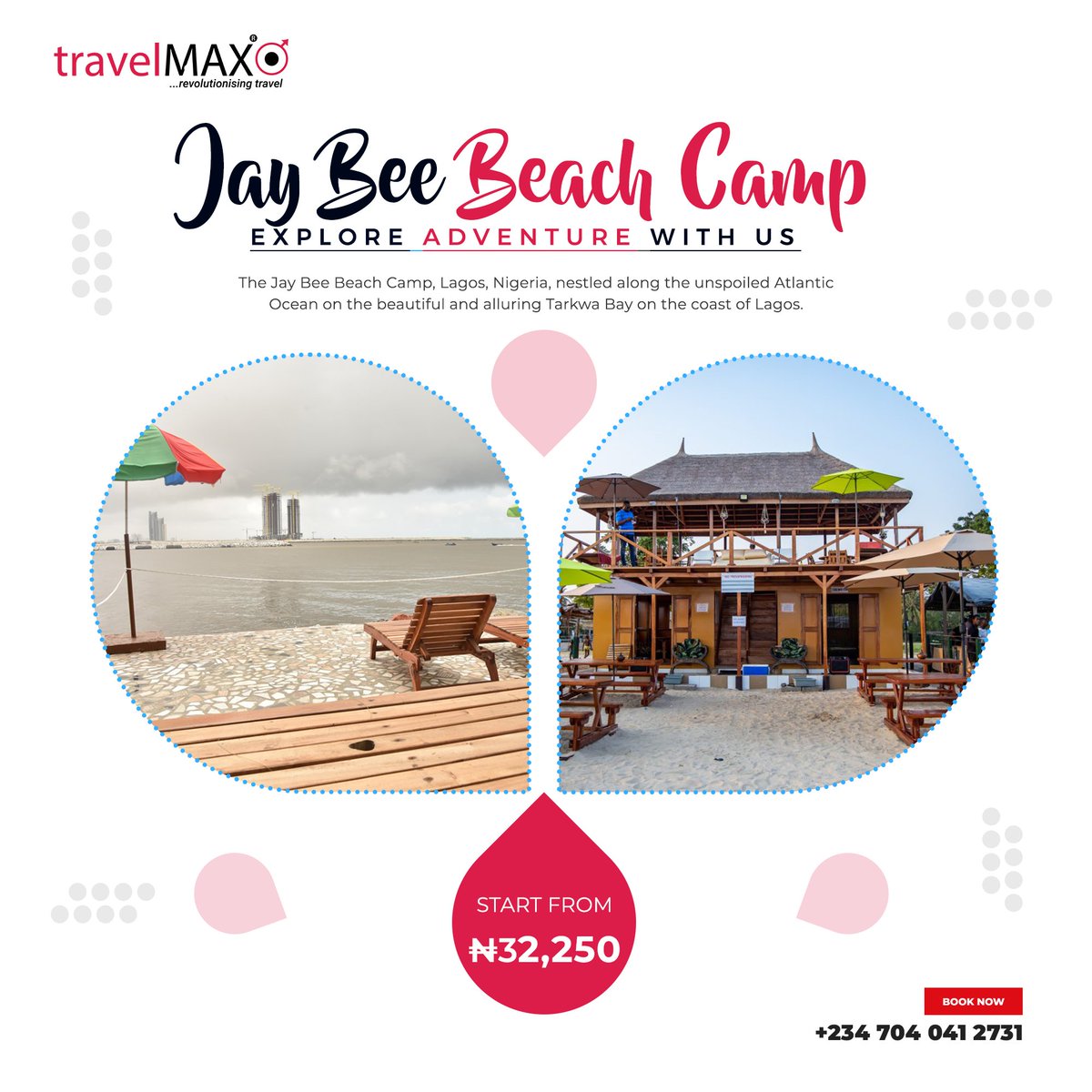 traveloptions_a's tweet photo. The Jay Bee Beach Camp, Lagos, Nigeria, nestled along the unspoiled Atlantic Ocean on the beautiful and alluring Tarkwa Bay on the coast of Lagos.  #travellingthroughtheworld #travellers #hotel #accomdation #travelmore https://t.co/1C6vUJwTs7