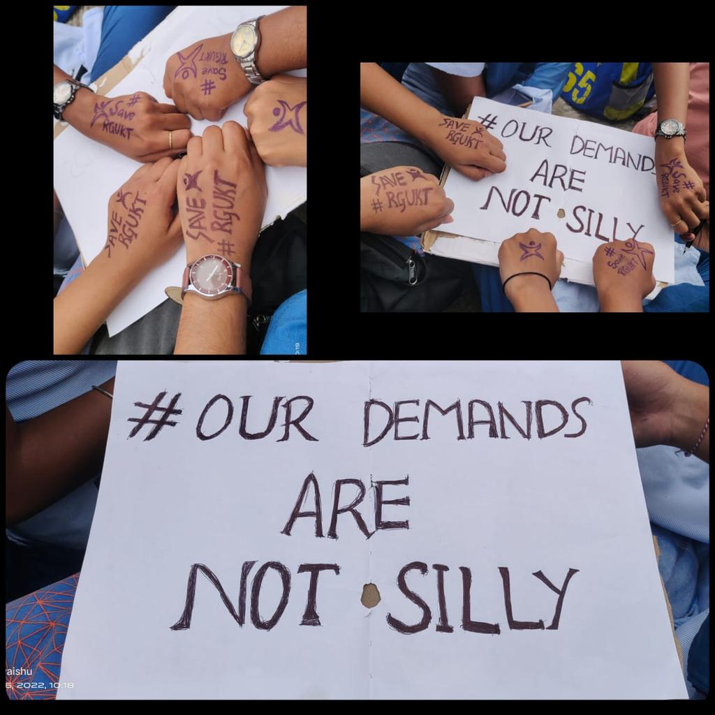 hema_rudra's tweet photo. Our demands are not silly madam@sabithaindraTRS
 @KTRTRS 
@DrTamilisaiGuv 
@TelanganaGuv 
@TelanganaCMO 

#VisitRGUKT 
#IIITBasar 
#ConsiderRGUKT 
#rguktbasara 
#RGUKTBasar https://t.co/7K3ITLYJGI