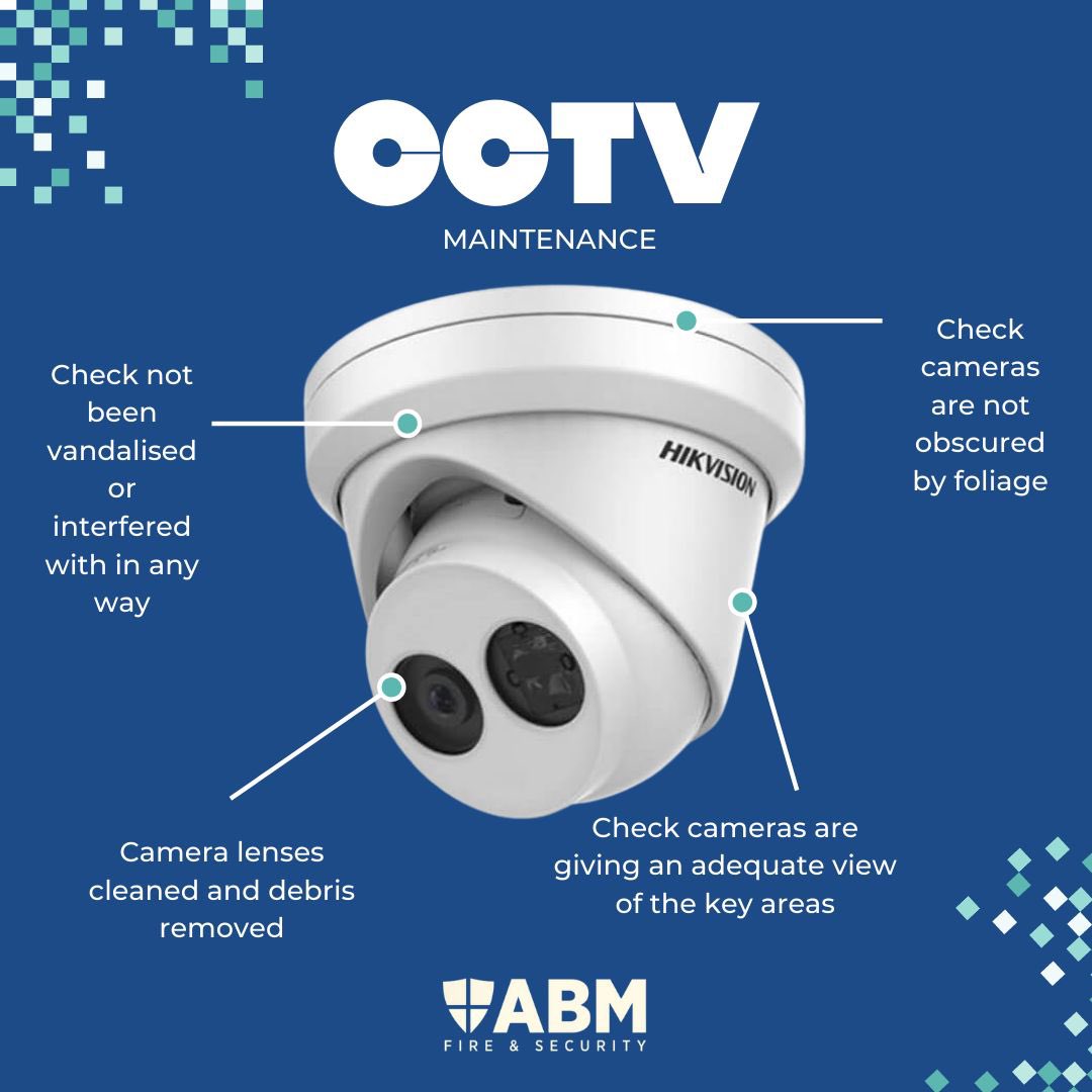 CCTV MAINTENANCE 👨‍🔧 🎥 

Protect what matters - ABM offers routine preventative maintenance of your #CCTV systems. 

To find out more about our CCTV Maintenance service, make a quick enquiry today: abmsecurity.co.uk 👍 

ABM #Security 🔒 

“Security in Safe Hands” 🤝
